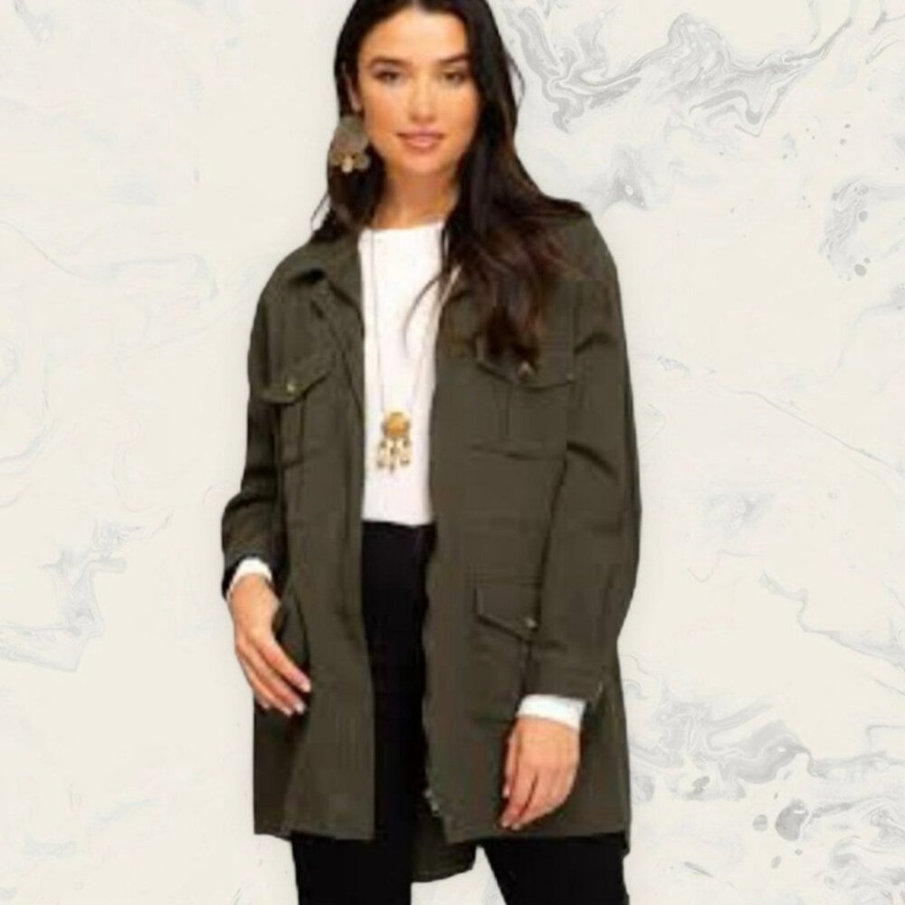 Ladies Chaps Utility Jacket Size Medium - image 1